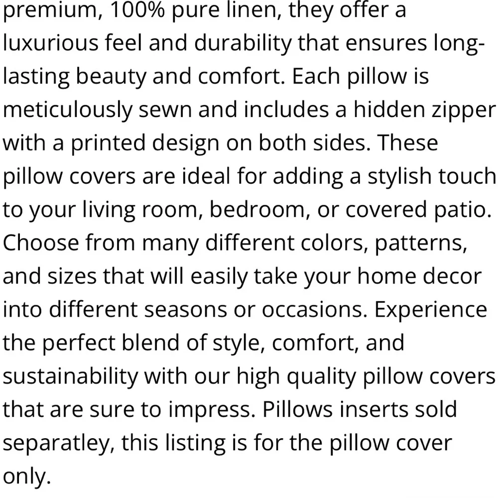 Farmhouse Boho Stripe Beige Gray Linen Pillow Covers SQUARE 24x24” (2-pack)